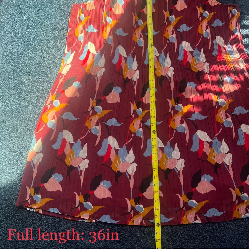 XXL NWT Halogen Botanical Plisse Dress - Picture 5 of 8